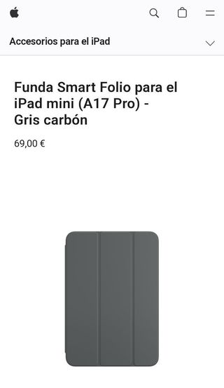 Funda iPad mini (A17 Pro) Gris