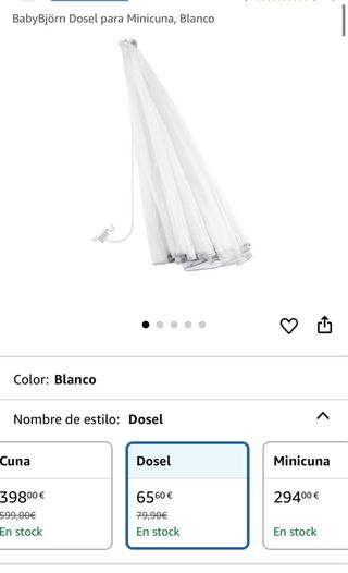 Dosel BabyBjorn Minicuna Blanco