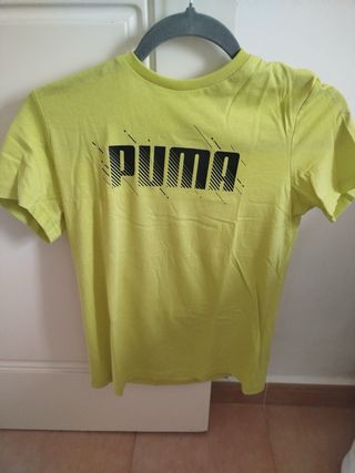 Maglietta Puma Verde Taglia 11-12 Bambini