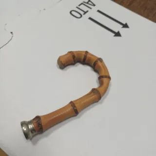 Manico vintage bambù Whangee para paraguas