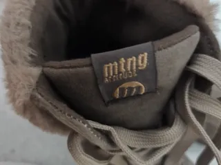 Botines Mustang Mujer Beige/Marrón