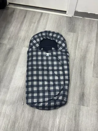 Saco para capazo/cochecito bebé cuadros 0 meses