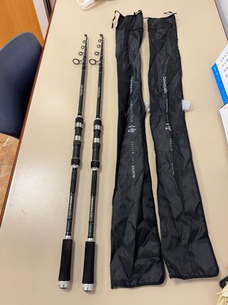 2 Cañas Daiwa Samurai Telescópicas