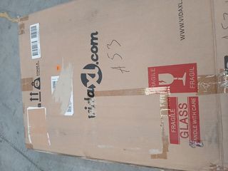 vidaXL Mesa de comedor de vidrio templado y acero