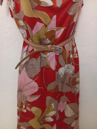 Vestido Verano Flores Talla M