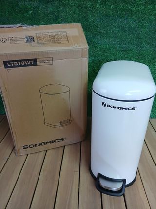 SONGMICS - Cubo de basura para baño 10 L, pequeño