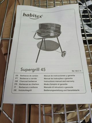 Habitex 552C11 - Barbacoa Carbón Supergrill 45