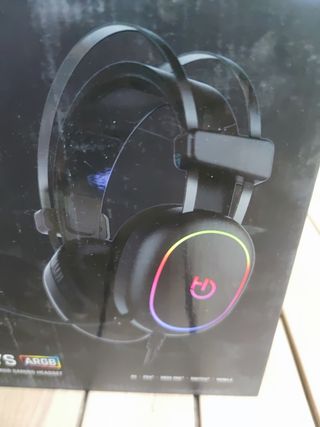 Hiditec | Auricular Gaming con Cable Sonido | Ultra cómodos | Foam con Efecto Memoria | Auricular Gaming Erys ARGB | Micrófono Integrado