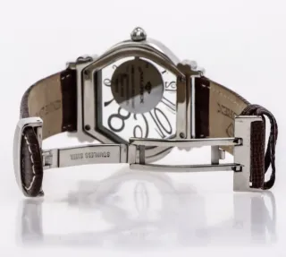 Reloj Murex Hombre Esfera Blanca Correa Marrón