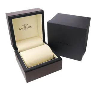 Reloj Murex Hombre Esfera Blanca Correa Marrón