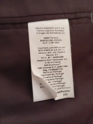 Traje Massimo Dutti XXL Raya Diplomática. Usado 1