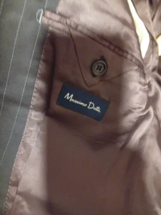 Traje Massimo Dutti XXL Raya Diplomática. Usado 1