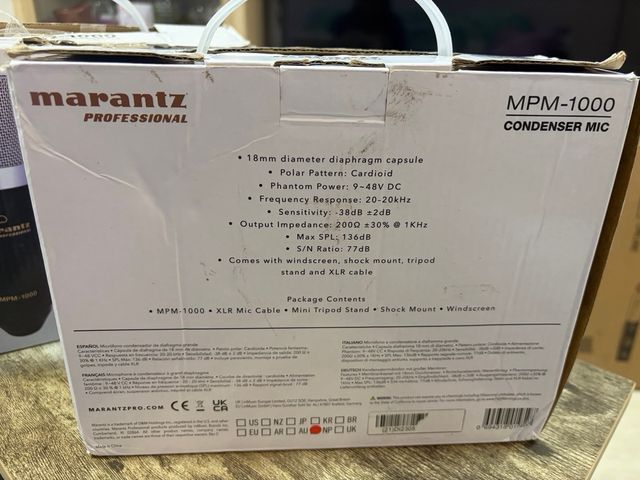 Marantz MPM-1000 Micrófono Condensador