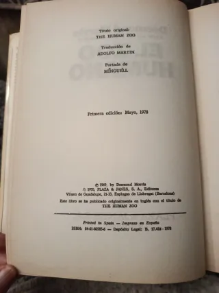 El Zoo Humano - Desmond Morris