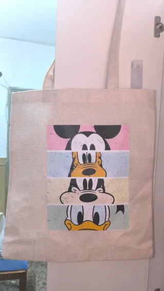 Bolso de tela con estampado Disney