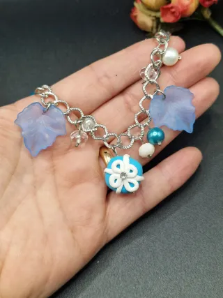 Bracciale Fimo Pacchetti Regalo e Foglie