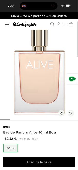 Perfume Boss Alive Eau de Parfum Mujer