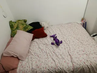 Canapé de madera y tela