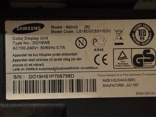 Monitor Samsung 19 pollici