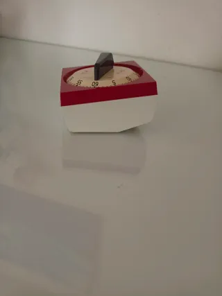 Temporizador de cocina vintage rojo