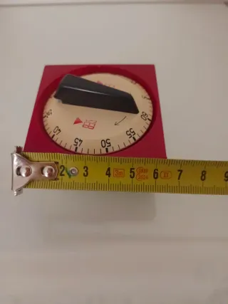 Temporizador de cocina vintage rojo