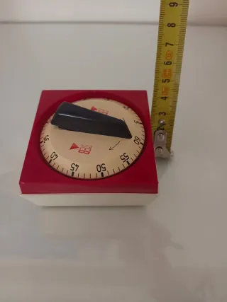 Temporizador de cocina vintage rojo