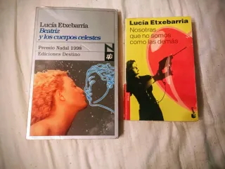 Lote de 2 novelas de lucia Etxebarria