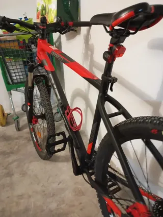 Bicicleta Montaña BTWIN 520 Roja