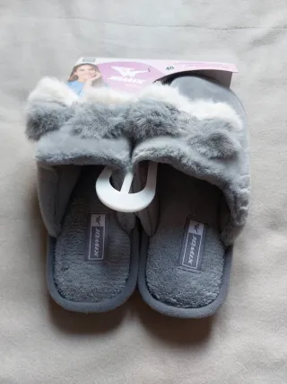 Pantofole Jomix Donna Tg 40 Grigio Bianco