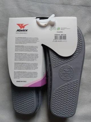 Pantofole Jomix Donna Tg 40 Grigio Bianco