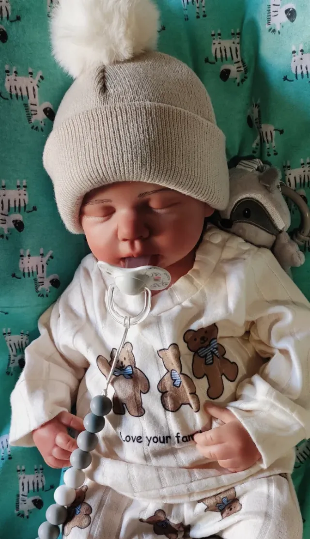 Reborn niño completo silicona 50cm