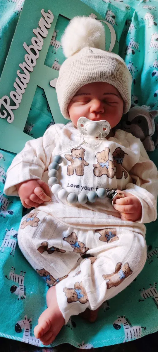 Reborn niño completo silicona 50cm