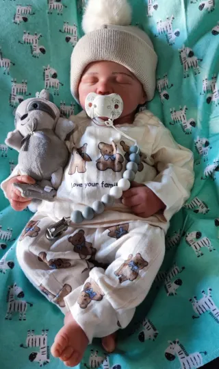 Reborn niño completo silicona 50cm