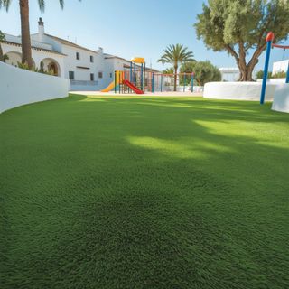 Césped artificial reutilizado