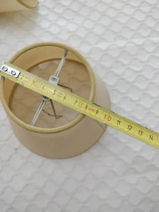 6 tulipas para lámpara de techo beige