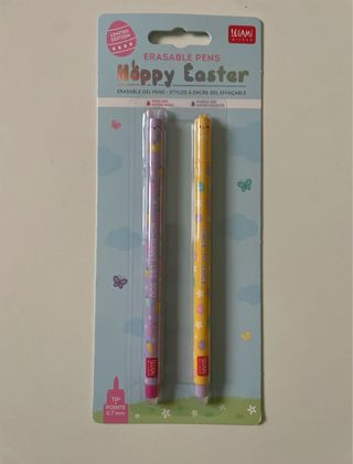 Set 2 Penne Gel Cancellabili Legami Happy Easter