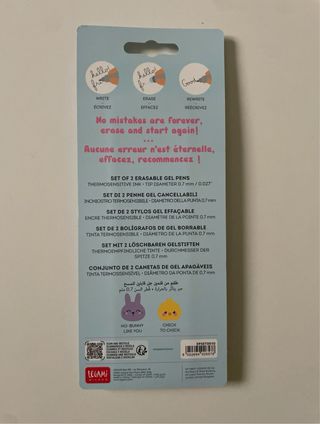 Set 2 Penne Gel Cancellabili Legami Happy Easter