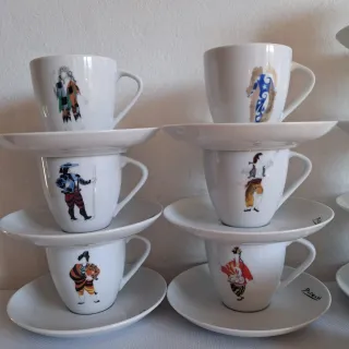 12 Tazzine e 10 Piattini Bohemia Picasso 2005