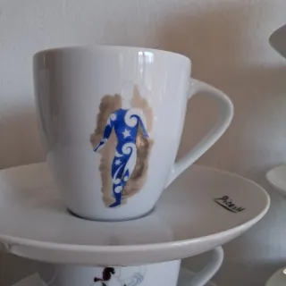 12 Tazzine e 10 Piattini Bohemia Picasso 2005