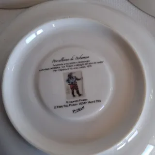 12 Tazzine e 10 Piattini Bohemia Picasso 2005