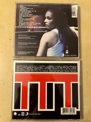 Caja 2 CDs Alicia Keys Unplugged y As I Am