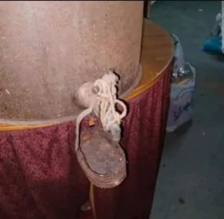 Bidón antiguo para líquidos