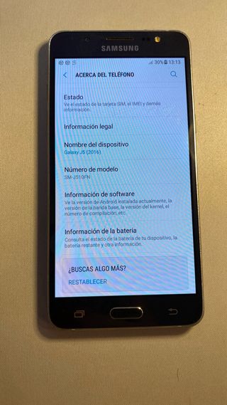 Samsung Galaxy J5 2016 Negro
