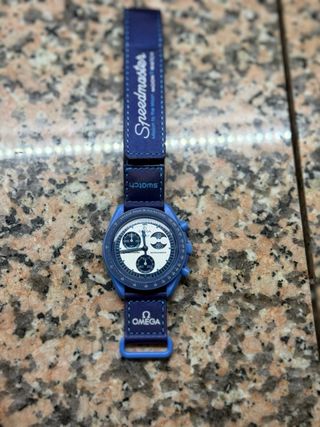 Swatch Omega Speedmaster Moonwatch SuperBlue