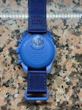 Swatch Omega Speedmaster Moonwatch SuperBlue