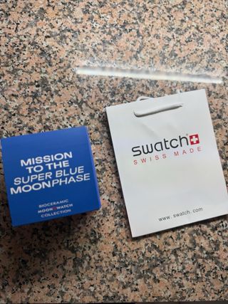 Swatch Omega Speedmaster Moonwatch SuperBlue