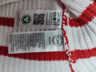 Jersey rayas rojas y blancas mujer