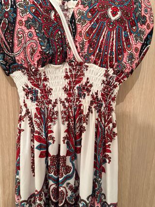 Vestido de playa estampado