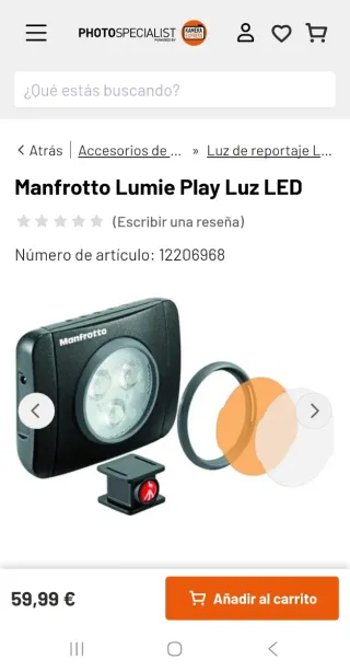 Manfrotto Lumimuse 3 + Soporte Móvil + Cámara VR 3