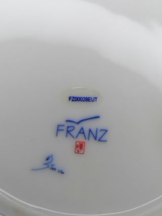 Piattino Porcellana Franz Libellula